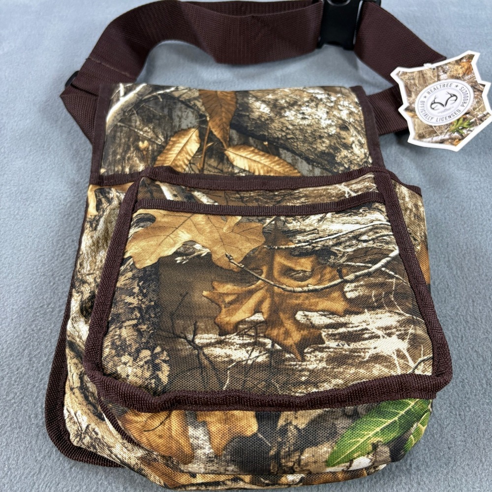 Realtree Edge Camo Shell Pouch Hunting Shooting Waist Bag Adjustable Belt NEW